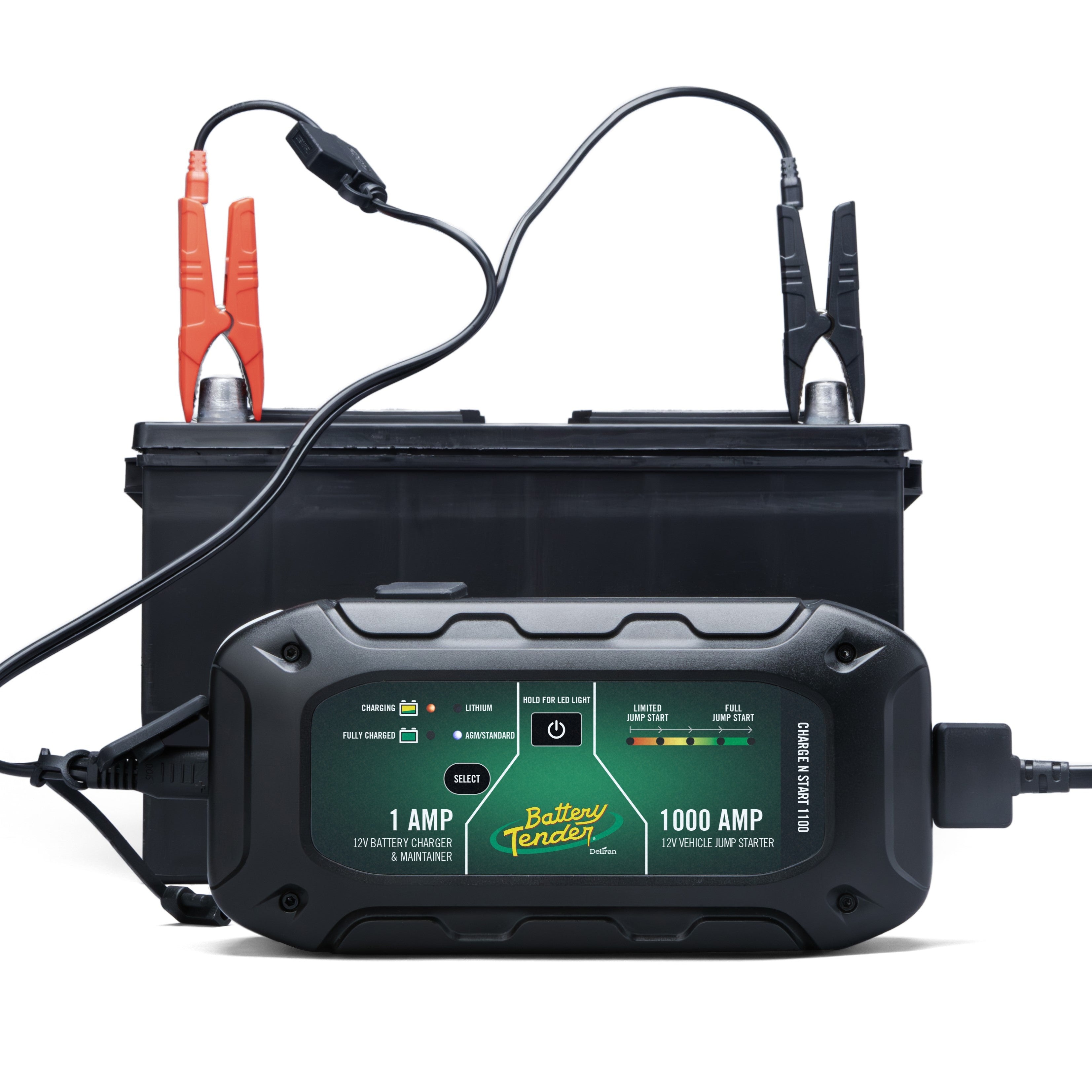Charge N Start 1100 1 AMP Battery Charger & 1000 AMP Jump Starter - Ships May 1 - Battery Tender®