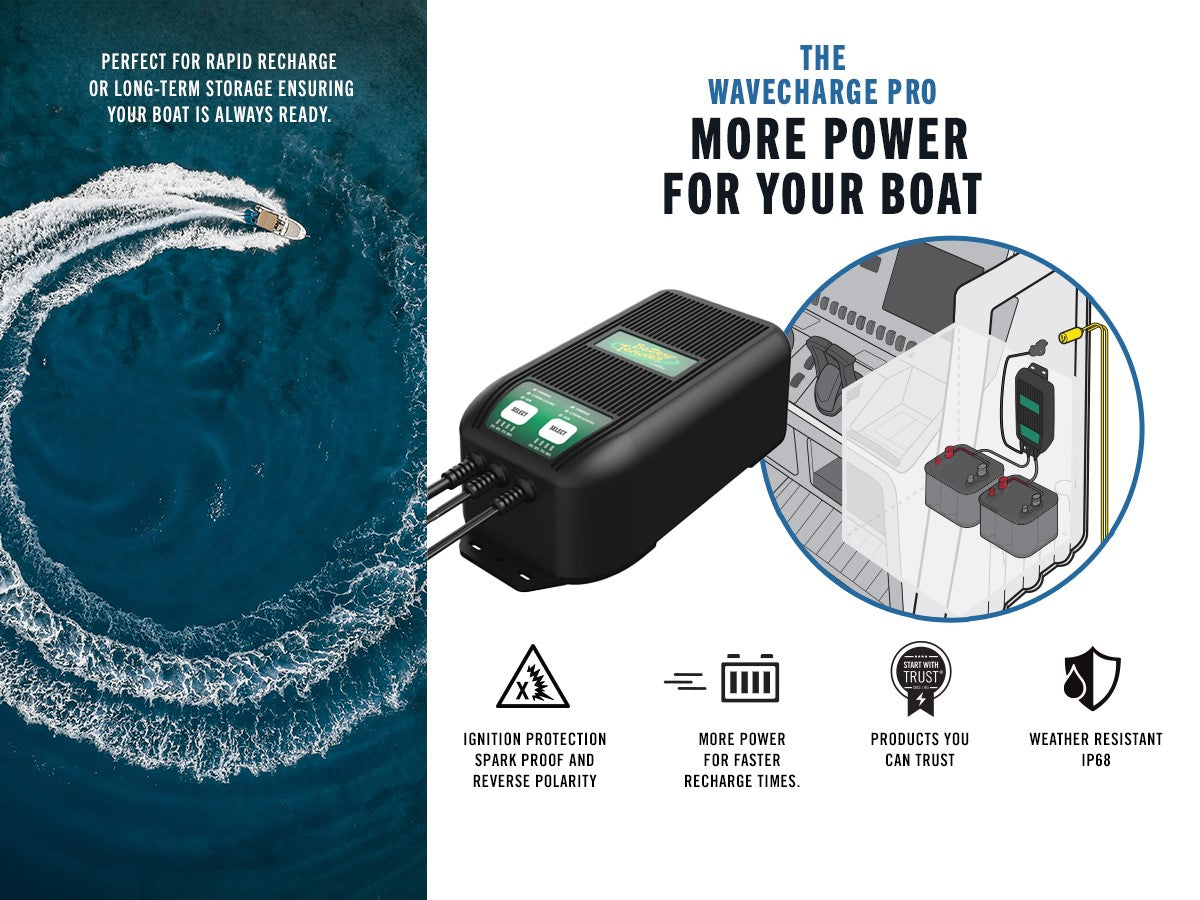 WaveCharge Pro 4-Bank 12V,  40 AMP Battery Charger - Battery Tender®