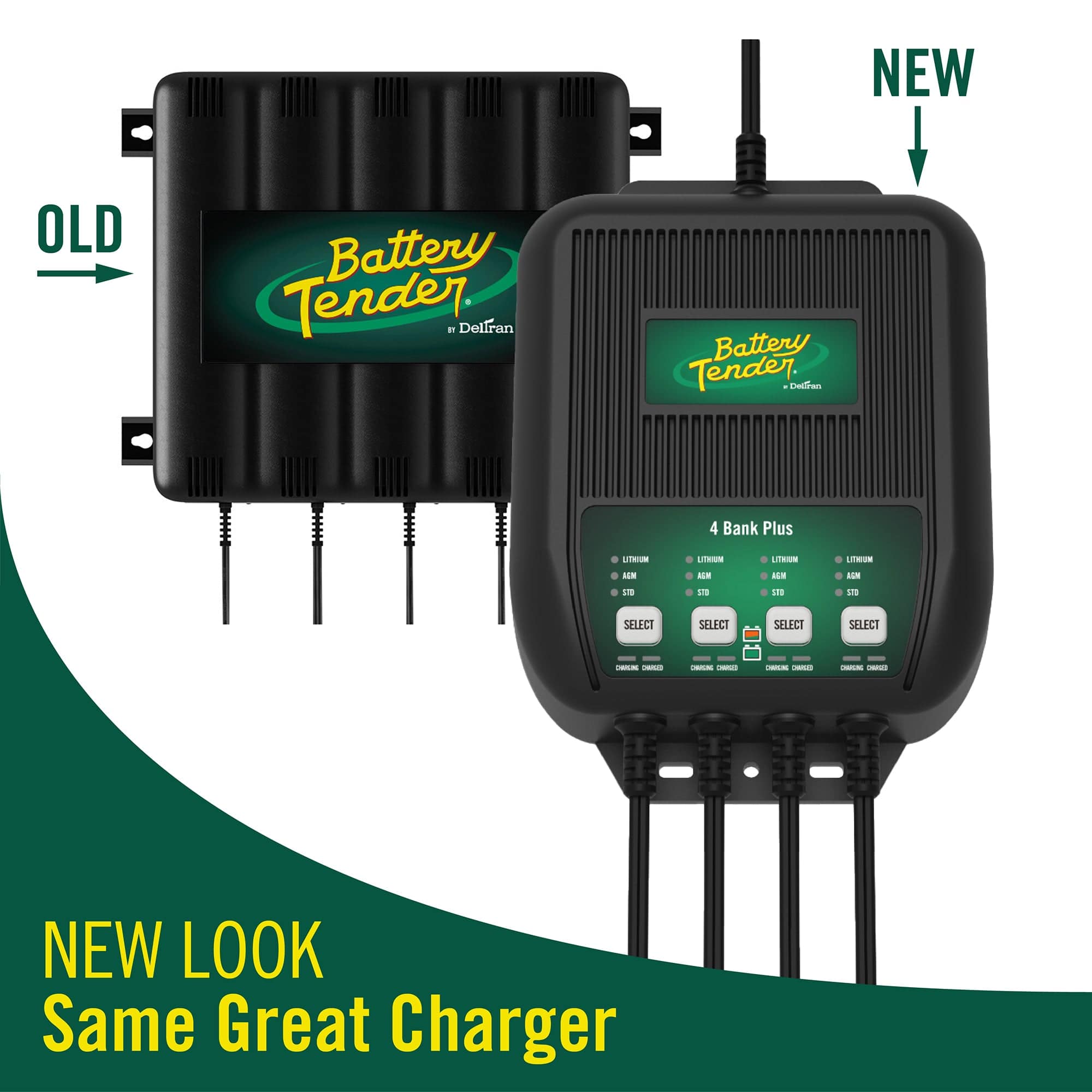 4 Bank, 1.25 AMP 12V Battery Charger - Battery Tender®