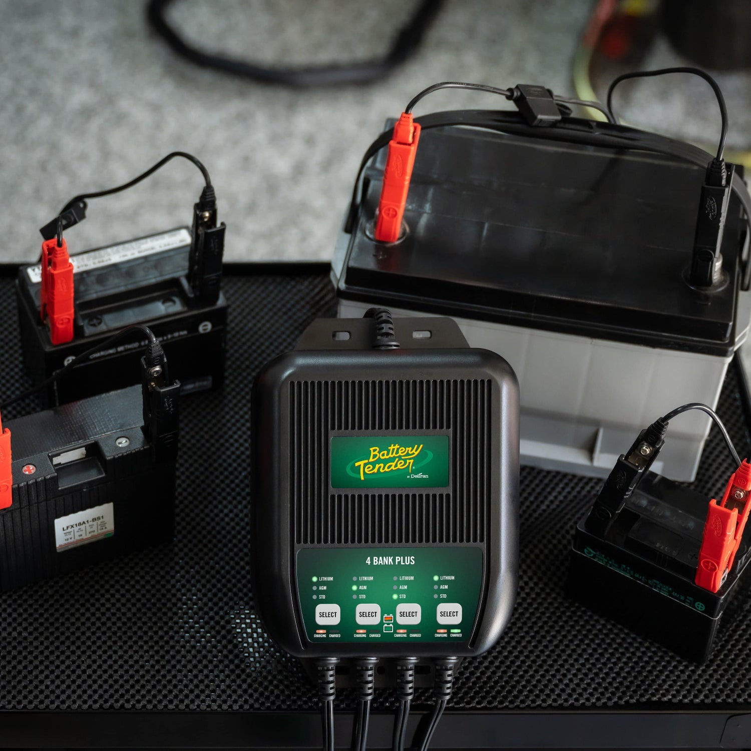 4 Bank, 1.25 AMP 12V Battery Charger - Battery Tender®