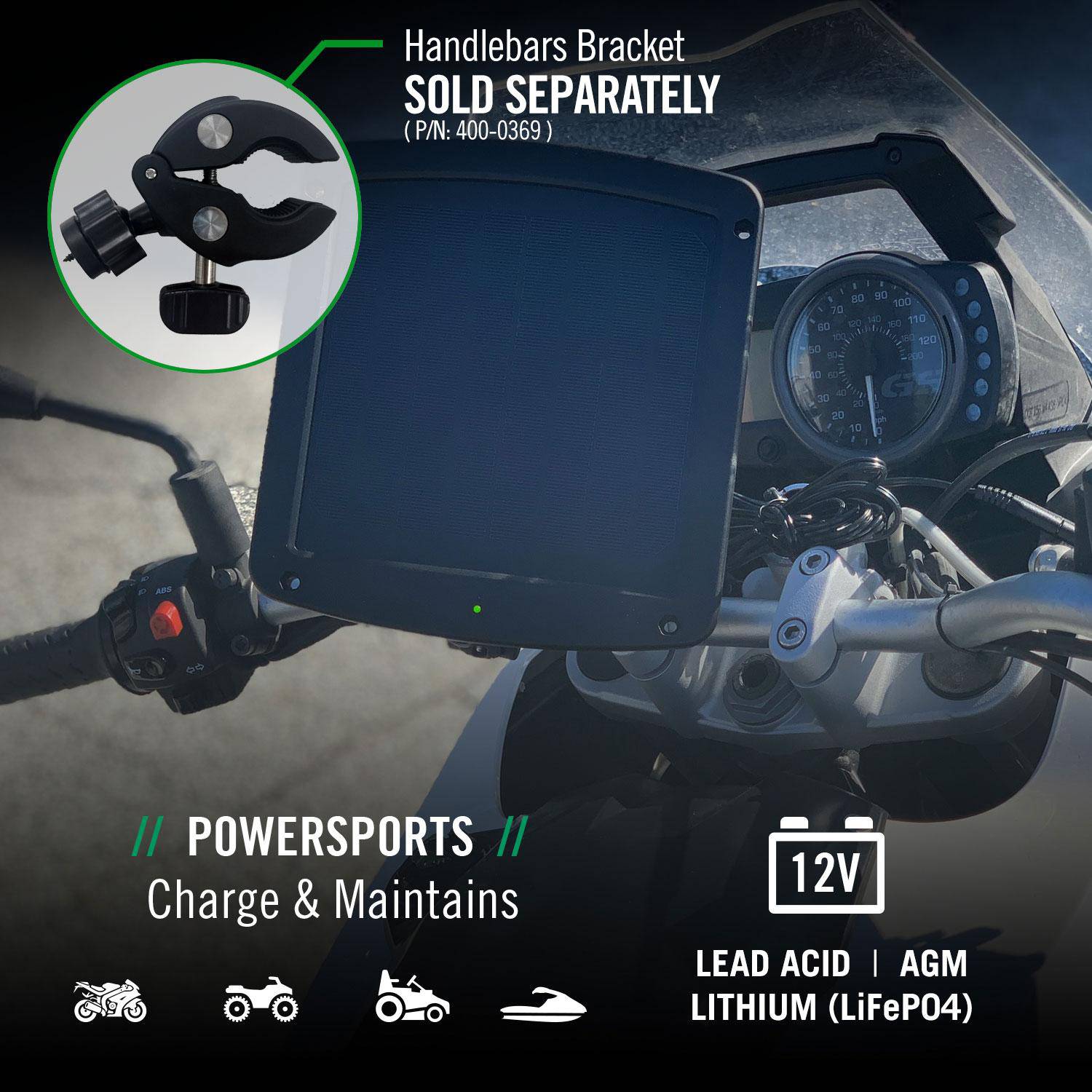 5 Watt Solar 12V Battery Charger with Windshield Mount - Battery Tender®