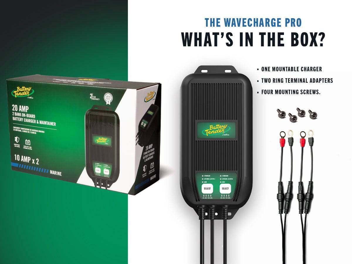 WaveCharge Pro 3-Bank 12V, 30 AMP Battery Charger - Battery Tender®